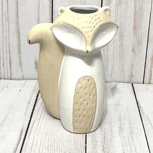 Target Stoneware Woodland Fox Ceramic Bud Vase 5.5” Cabincore